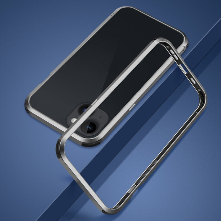 For iPhone 14 Four Corners Shockproof Metal Frame Phone Case (Gold) - iPhone 14 Cases by buy2fix | Online Shopping UK | buy2fix