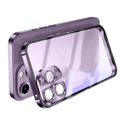 For iPhone 14 Frosted Metal Phone Case (Black) - iPhone 14 Cases by buy2fix | Online Shopping UK | buy2fix