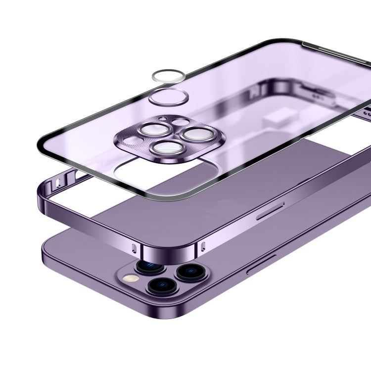 For iPhone 14 Frosted Metal Phone Case (Black) - iPhone 14 Cases by buy2fix | Online Shopping UK | buy2fix