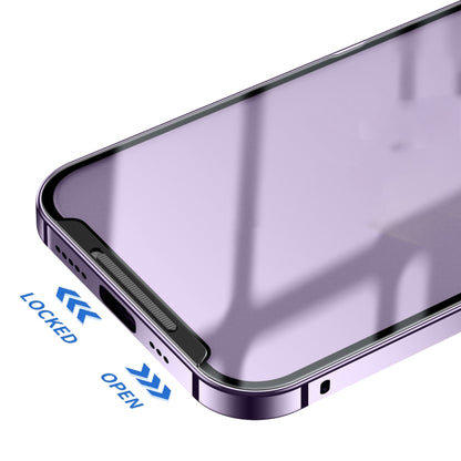 For iPhone 14 Frosted Metal Phone Case (Black) - iPhone 14 Cases by buy2fix | Online Shopping UK | buy2fix