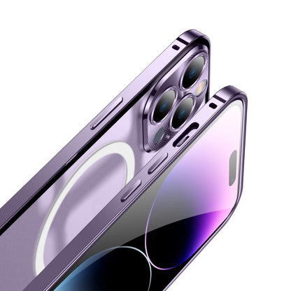 For iPhone 14 Frosted Metal Phone Case (Black) - iPhone 14 Cases by buy2fix | Online Shopping UK | buy2fix