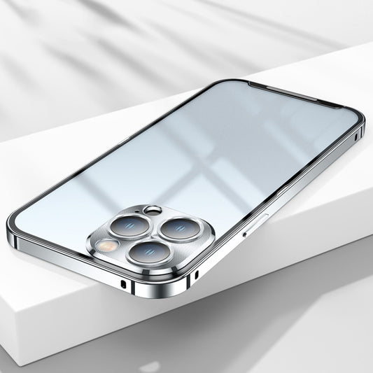 For iPhone 14 Pro Frosted Metal Phone Case(Silver) - iPhone 14 Pro Cases by buy2fix | Online Shopping UK | buy2fix