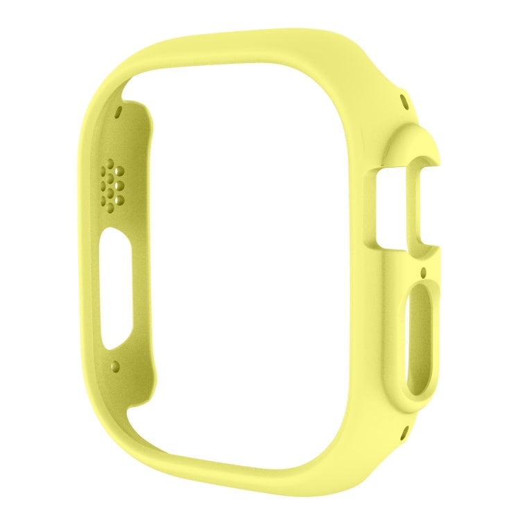 Half-inclusive PC Protective Case For Apple Watch Ultra 1 / 2 / 3 49mm(Yellow) by buy2fix