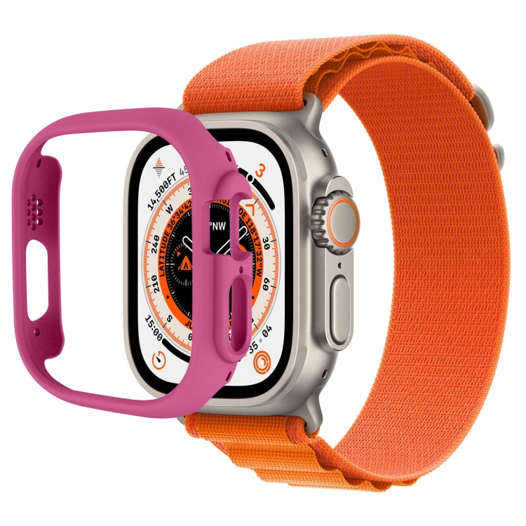 Half-inclusive PC Protective Case For Apple Watch Ultra 1 / 2 / 3 49mm(Rose Red) by buy2fix
