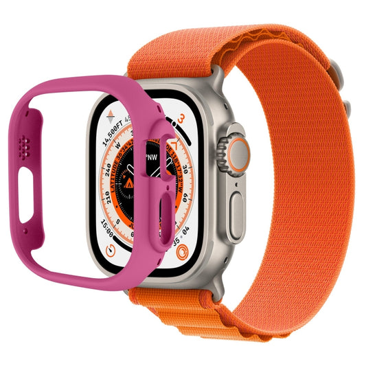 Half-inclusive PC Protective Case For Apple Watch Ultra 1 / 2 / 3 49mm(Rose Red) by buy2fix