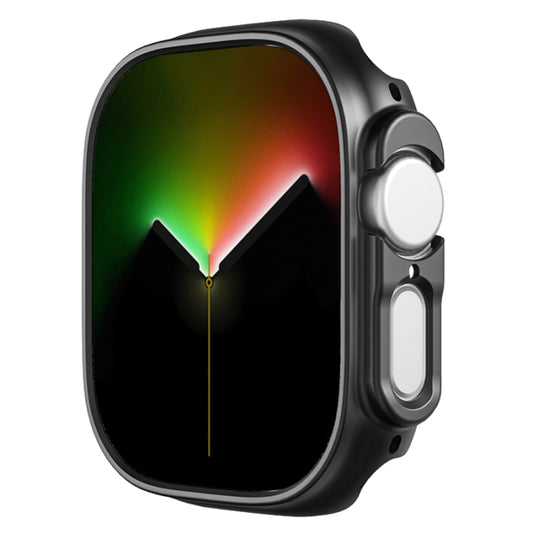 For Apple Watch Ultra 1 / 2 / 3 49mm Half-inclusive Frosted PC Protective Case(Black) by buy2fix