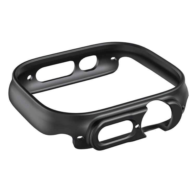 For Apple Watch Ultra 1 / 2 / 3 49mm Half-inclusive Frosted PC Protective Case(Black) by buy2fix