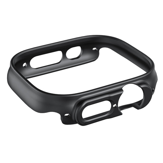 For Apple Watch Ultra 1 / 2 / 3 49mm Half-inclusive Frosted PC Protective Case(Black) by buy2fix
