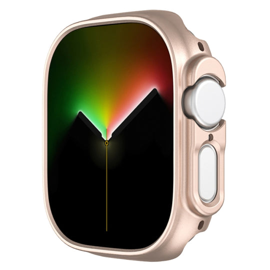 For Apple Watch Ultra 4 / 3 / 2 / 1 49mm Half-inclusive Frosted PC Protective Case(Rose Gold)