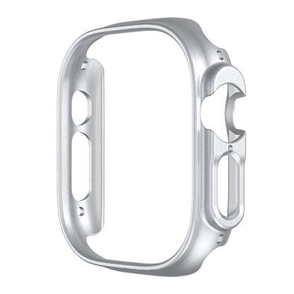 For Apple Watch Ultra 1 / 2 / 3 49mm Half-inclusive Frosted PC Protective Case(Silver) by buy2fix