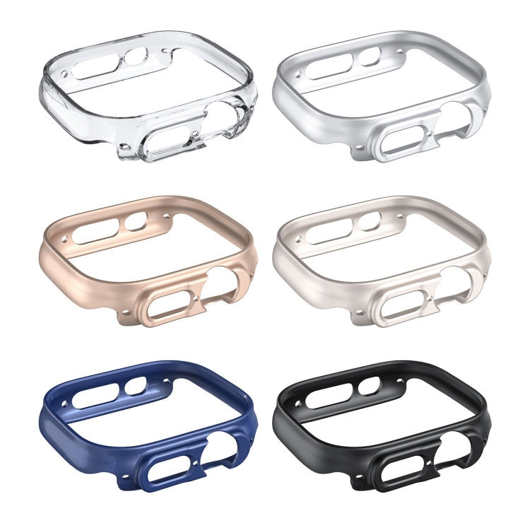 For Apple Watch Ultra 1 / 2 / 3 49mm Half-inclusive Frosted PC Protective Case(Midnight Blue) by buy2fix
