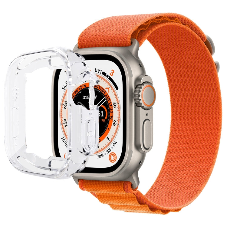 All-inclusive Plating TPU Protective Case For Apple Watch Ultra 1 / 2 / 3 49mm(Transparent) by buy2fix
