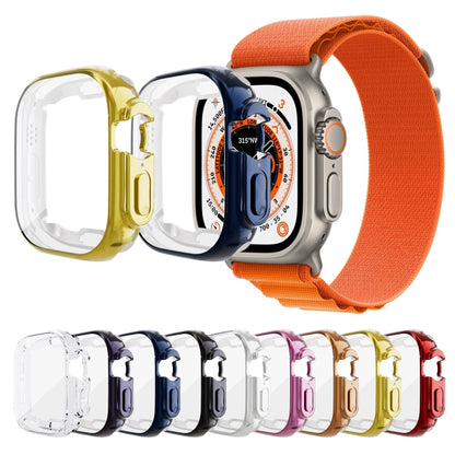 All-inclusive Plating TPU Protective Case For Apple Watch Ultra 49mm(Pink) by buy2fix