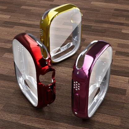 All-inclusive Plating TPU Protective Case For Apple Watch Ultra 49mm(Pink) by buy2fix