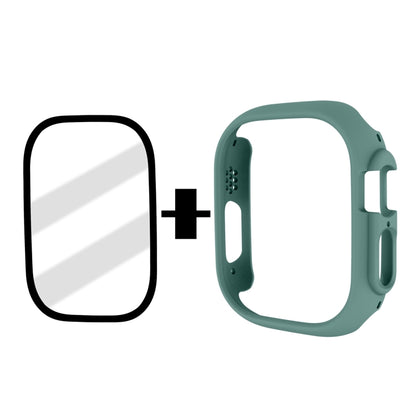 Tempered Glass Film Frosted PC Watch Case For Apple Watch Ultra 3 / 2 / 1 49mm(Official Green) by buy2fix