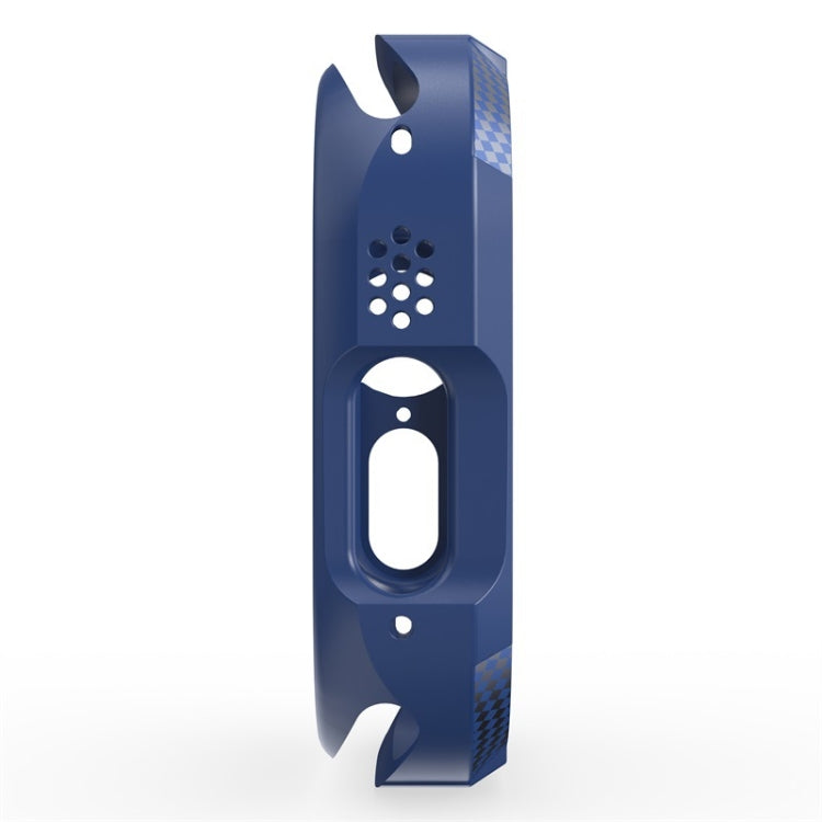 Three-proof TPU Carbon Fiber Protective Case For Apple Watch Ultra 3 / 2 / 1 49mm(Blue) by buy2fix