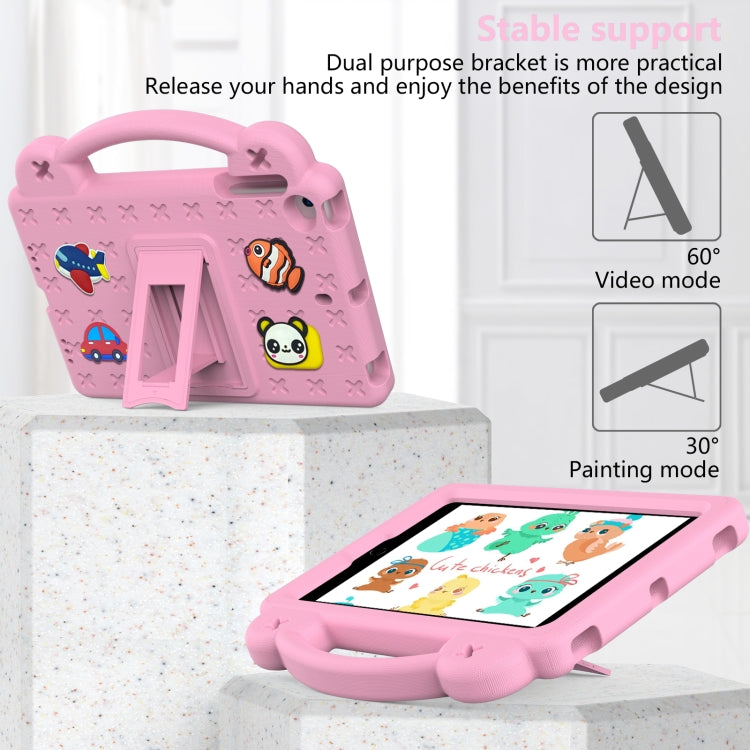 Handle Kickstand Children EVA Shockproof Tablet Case For iPad mini 1 / 2 / 3 / 4 / 5(Pink) - More iPad Cases by buy2fix | Online Shopping UK | buy2fix