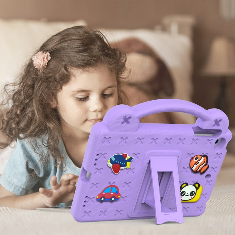 Handle Kickstand Children EVA Shockproof Tablet Case For iPad mini 1 / 2 / 3 / 4 / 5(Light Purple) - More iPad Cases by buy2fix | Online Shopping UK | buy2fix