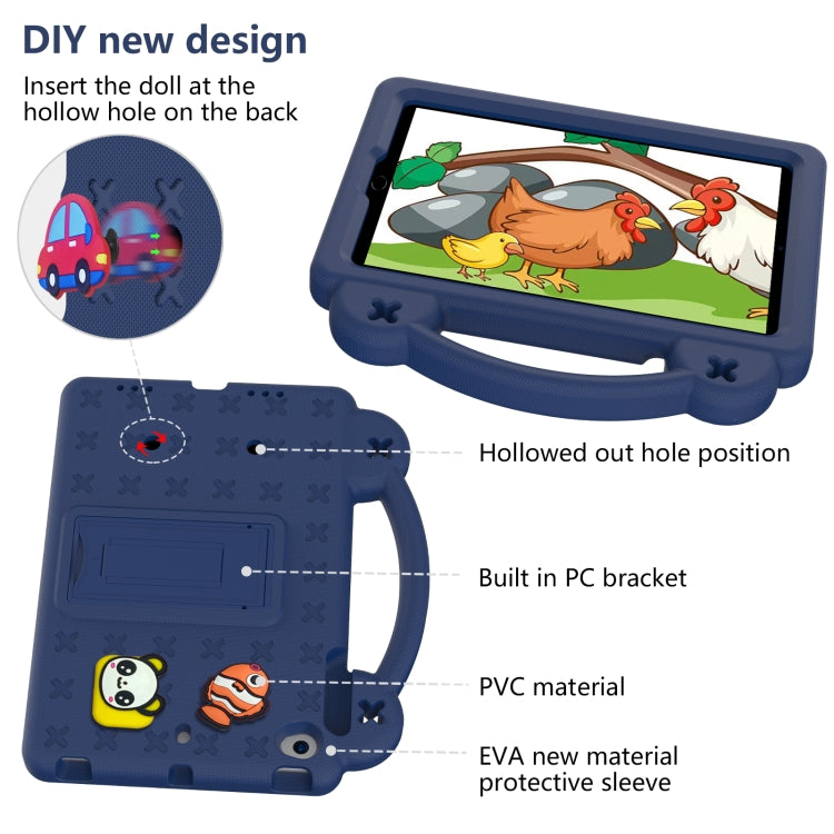 Handle Kickstand Children EVA Shockproof Tablet Case For iPad mini 1 / 2 / 3 / 4 / 5(Navy Blue) - More iPad Cases by buy2fix | Online Shopping UK | buy2fix