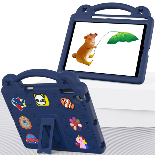 Handle Kickstand Children EVA Shockproof Tablet Case For iPad Air / Air 2 / iPad 5 / 6 / Pro 9.7(Navy Blue) - More iPad Cases by buy2fix | Online Shopping UK | buy2fix