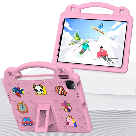 Handle Kickstand Children EVA Shockproof Tablet Case For iPad Air 2020 / 2022 10.9(Pink) - More iPad Cases by buy2fix | Online Shopping UK | buy2fix