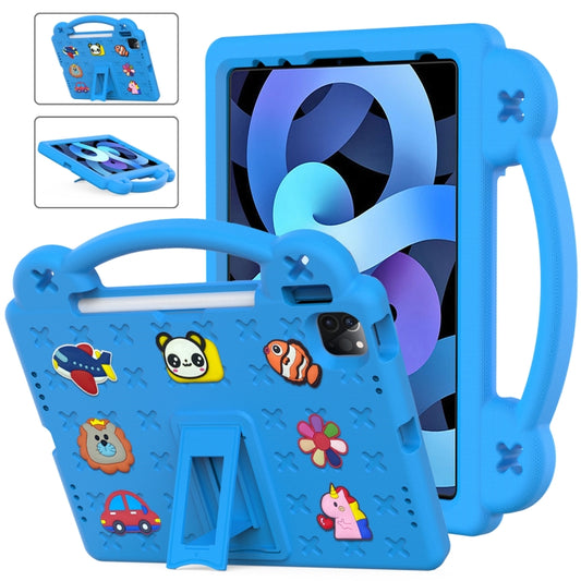 Handle Kickstand Children EVA Shockproof Tablet Case For iPad Air 2020 / 2022 10.9(Sky Blue) - More iPad Cases by buy2fix | Online Shopping UK | buy2fix
