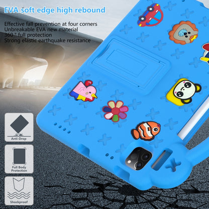 Handle Kickstand Children EVA Shockproof Tablet Case For iPad Air 2020 / 2022 10.9(Sky Blue) - More iPad Cases by buy2fix | Online Shopping UK | buy2fix