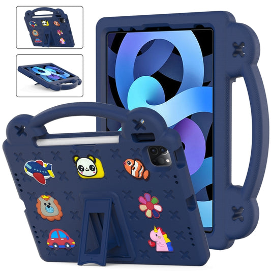 Handle Kickstand Children EVA Shockproof Tablet Case For iPad Air 2020 / 2022 10.9(Navy Blue) - More iPad Cases by buy2fix | Online Shopping UK | buy2fix