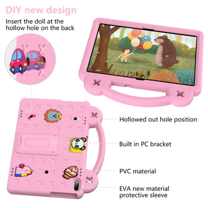 For Lenovo Tab M10 X605 / X505 / Tab P10 X705 Handle Kickstand Children EVA Shockproof Tablet Case(Pink) - Lenovo by buy2fix | Online Shopping UK | buy2fix
