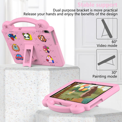 For Lenovo Tab M10 X605 / X505 / Tab P10 X705 Handle Kickstand Children EVA Shockproof Tablet Case(Pink) - Lenovo by buy2fix | Online Shopping UK | buy2fix