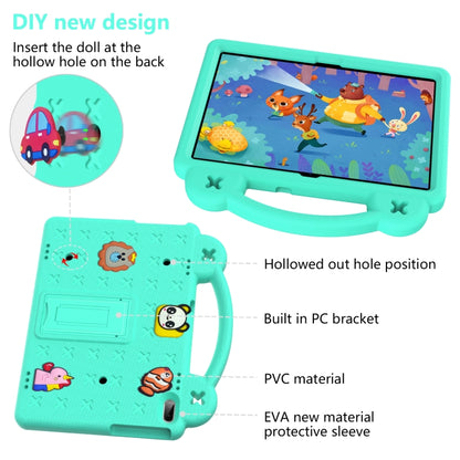 For Lenovo Tab M10 X605 / X505 / Tab P10 X705 Handle Kickstand Children EVA Shockproof Tablet Case(Mint Green) - Lenovo by buy2fix | Online Shopping UK | buy2fix