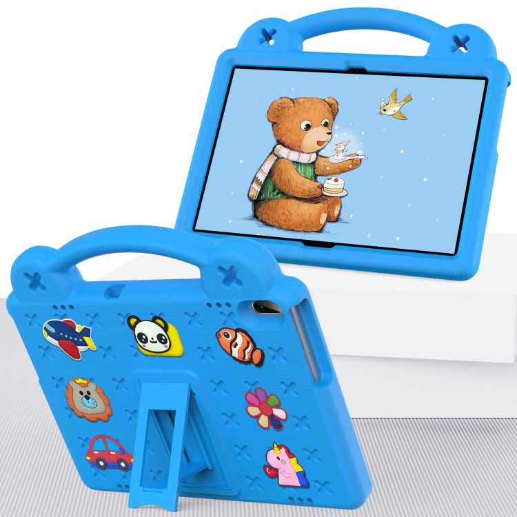 For Lenovo Tab M10 X605 / X505 / Tab P10 X705 Handle Kickstand Children EVA Shockproof Tablet Case(Sky Blue) - Lenovo by buy2fix | Online Shopping UK | buy2fix