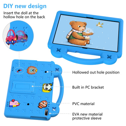 For Lenovo Tab M10 X605 / X505 / Tab P10 X705 Handle Kickstand Children EVA Shockproof Tablet Case(Sky Blue) - Lenovo by buy2fix | Online Shopping UK | buy2fix