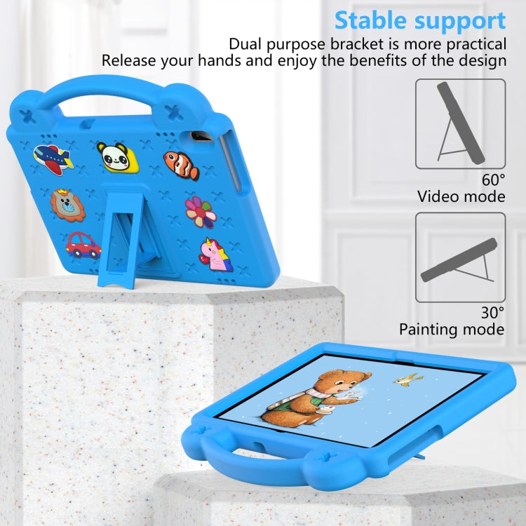 For Lenovo Tab M10 X605 / X505 / Tab P10 X705 Handle Kickstand Children EVA Shockproof Tablet Case(Sky Blue) - Lenovo by buy2fix | Online Shopping UK | buy2fix