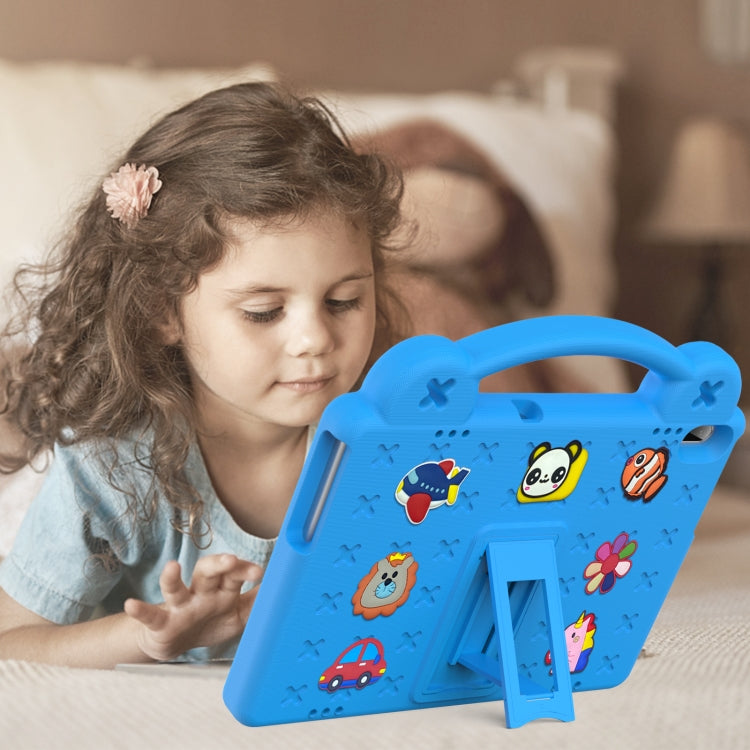 For Lenovo Tab M10 X605 / X505 / Tab P10 X705 Handle Kickstand Children EVA Shockproof Tablet Case(Sky Blue) - Lenovo by buy2fix | Online Shopping UK | buy2fix