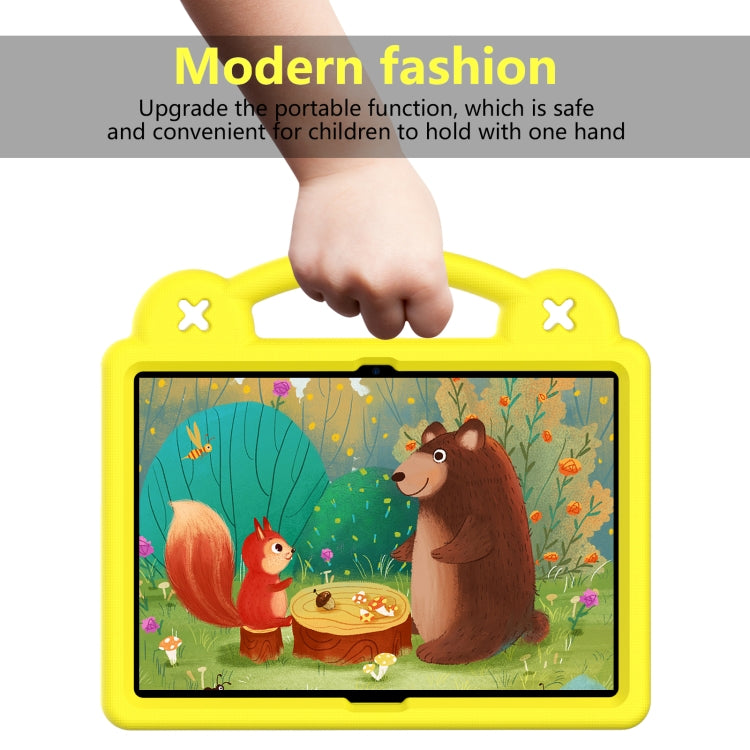 For Lenovo Tab M10 X605 / X505 / Tab P10 X705 Handle Kickstand Children EVA Shockproof Tablet Case(Yellow) - Lenovo by buy2fix | Online Shopping UK | buy2fix