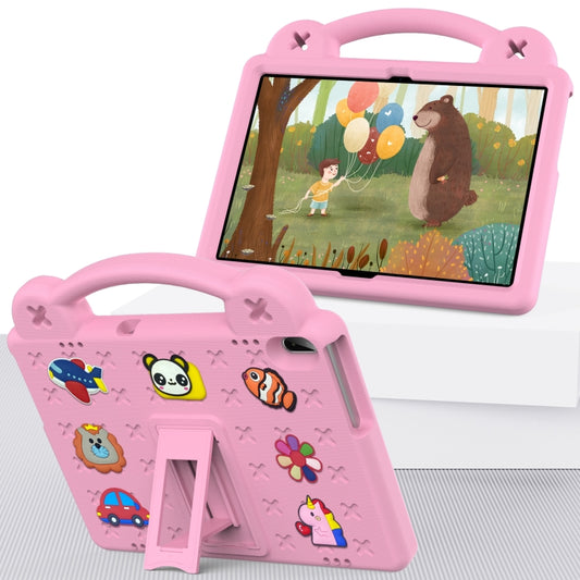 For Huawei MediaPad T5 10.1 Handle Kickstand Children EVA Shockproof Tablet Case(Pink) - Huawei by buy2fix | Online Shopping UK | buy2fix