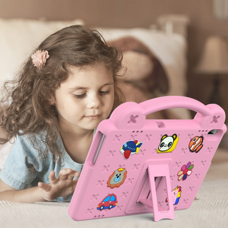 For Huawei MediaPad T5 10.1 Handle Kickstand Children EVA Shockproof Tablet Case(Pink) - Huawei by buy2fix | Online Shopping UK | buy2fix