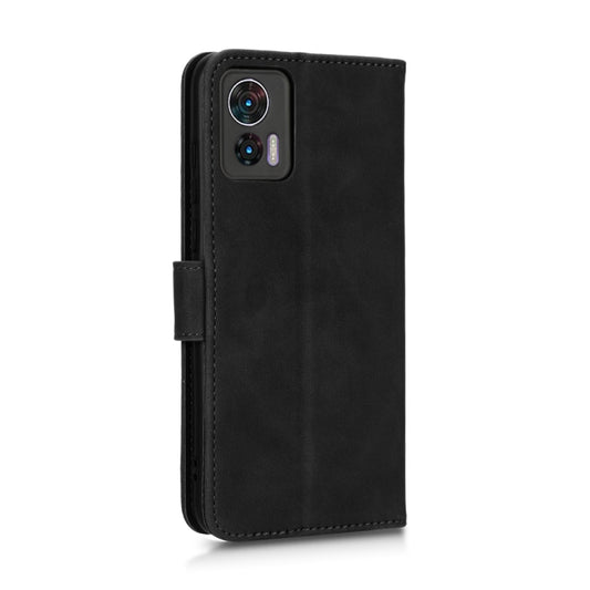 For Motorola Edge 30 Lite / Edge 30 Neo Skin Feel Magnetic Flip Leather Phone Case(Black) by buy2fix