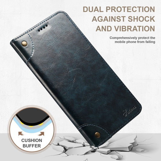 For iPhone 14 Baroque Simple Flip Leather Phone Case (Blue) - iPhone 14 Cases by buy2fix | Online Shopping UK | buy2fix