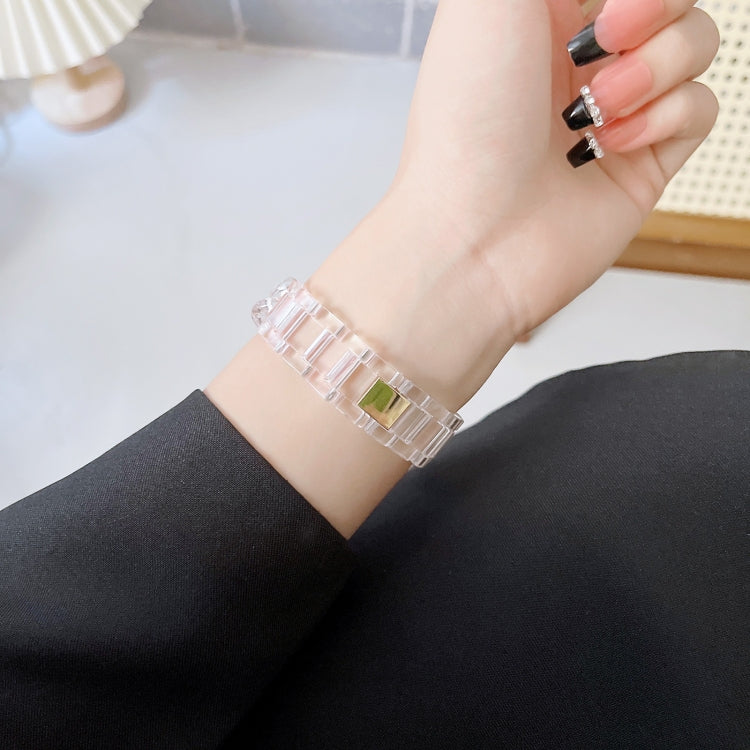 For Xiaomi Mi Band 5 / 6 Metal Frame Resin Watch Band(Silver) - Watch Bands by buy2fix | Online Shopping UK | buy2fix