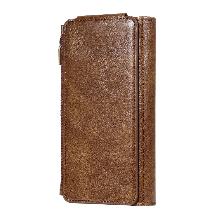 For Galaxy S20 Multifunctional Retro Detachable Magnetic Horizontal Flip Leather Case with Card Slots & Holder & Wallet & Photo Frame(Brown) - Galaxy Phone Cases by buy2fix | Online Shopping UK | buy2fix