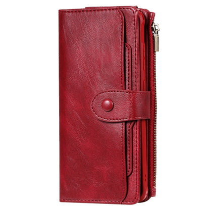 For Galaxy S20 Ultra Multifunctional Retro Detachable Magnetic Horizontal Flip Leather Case with Card Slots & Holder & Wallet & Photo Frame(Red) - Galaxy Phone Cases by buy2fix | Online Shopping UK | buy2fix