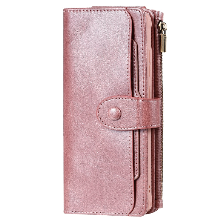For Galaxy S20 Ultra Multifunctional Retro Detachable Magnetic Horizontal Flip Leather Case with Card Slots & Holder & Wallet & Photo Frame(Pink) - Galaxy Phone Cases by buy2fix | Online Shopping UK | buy2fix