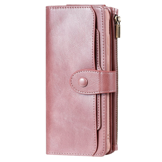 For Galaxy S20 Ultra Multifunctional Retro Detachable Magnetic Horizontal Flip Leather Case with Card Slots & Holder & Wallet & Photo Frame(Pink) - Galaxy Phone Cases by buy2fix | Online Shopping UK | buy2fix