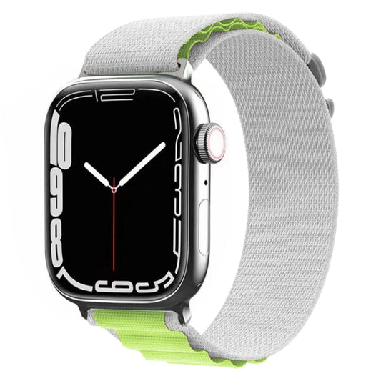Nylon Watch Band for Apple Watch Series 9&8&7 41mm / SE 3&SE 2&6&SE&5&4 40mm / 3&2&1 38mm (Grey Green) by buy2fix