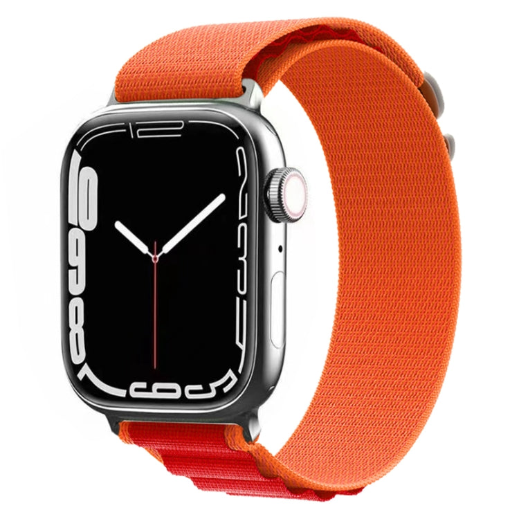 Nylon Watch Band for Apple Watch Series 9&8&7 41mm / SE 3&SE 2&6&SE&5&4 40mm / 3&2&1 38mm (Orange + Red) by buy2fix