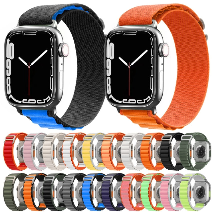 Nylon Watch Band for Apple Watch Series 9&8&7 41mm / SE 3&SE 2&6&SE&5&4 40mm / 3&2&1 38mm (Orange+Pink) by buy2fix
