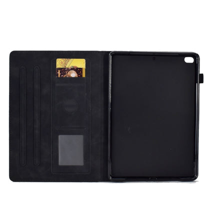 For iPad 9.7 2018&2017 / Air 2 / Air Embossed Smile Flip Tablet Leather Smart Case(Black) - iPad 9.7 (2018) & (2017) Cases by buy2fix | Online Shopping UK | buy2fix
