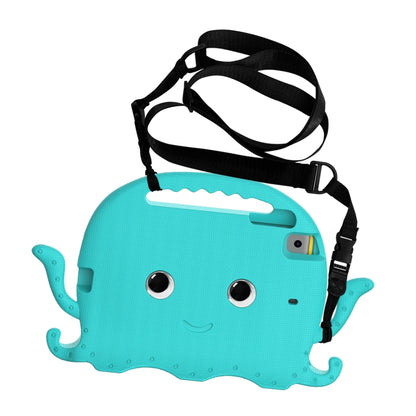 For iPad mini 1 / 2 / 3 / 4 / 5 Octopus Style EVA + PC Tablet Case with Strap(Glacial Green) - iPad mini (2019) / mini 5 Cases by buy2fix | Online Shopping UK | buy2fix